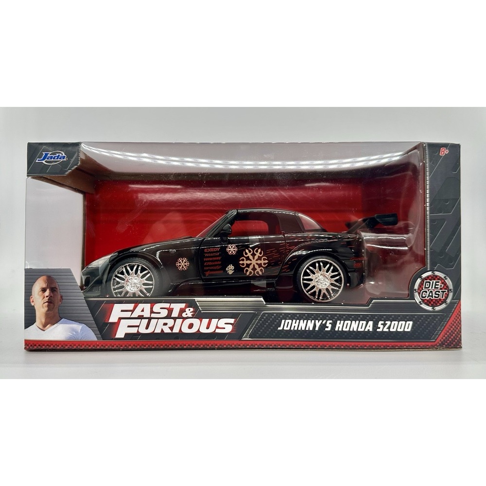 Jada Fast & Furious Johnny's Honda S2000 Black 1:24 Diecast #99541 NEW